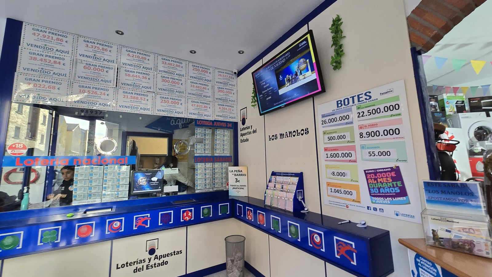 Administración Los Manolos. Foto de archivo