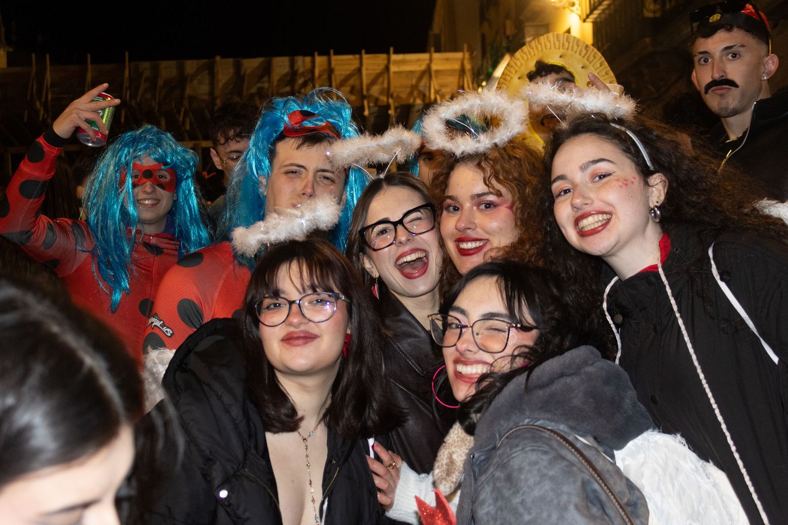 Salamanca de noche, sábado del Carnaval del Toro de Ciudad Rodrigo