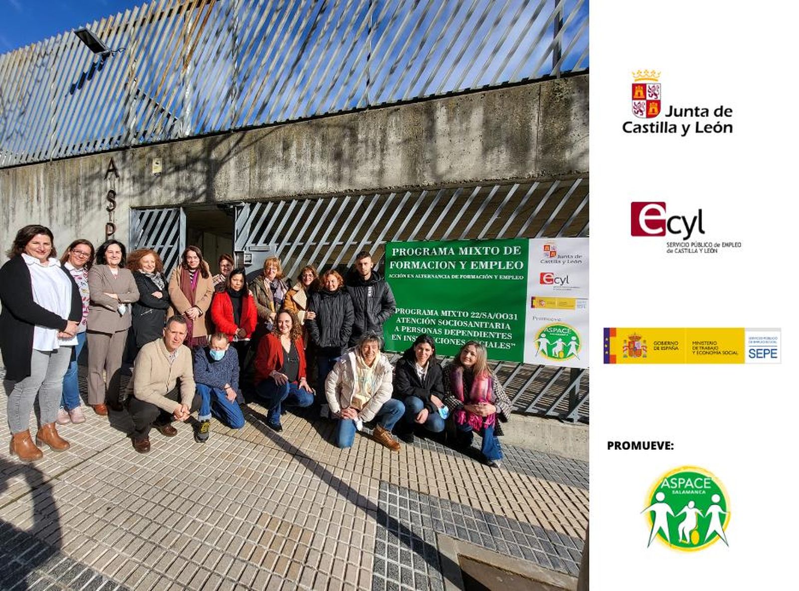 ASPACE Salamanca inaugura el Programa mixto de Formación y Empleo en Atención Sociosanitaria a Personas Dependientes