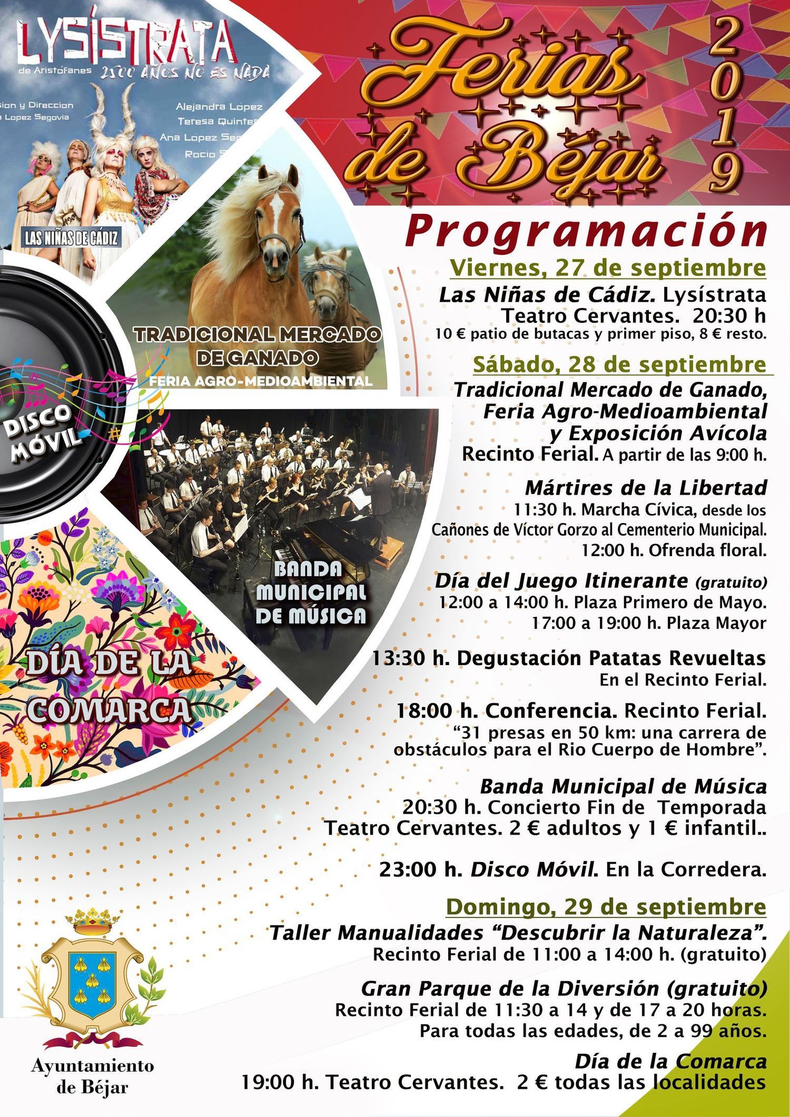 CARTEL FERIAS DE Bu00c9JAR 2019