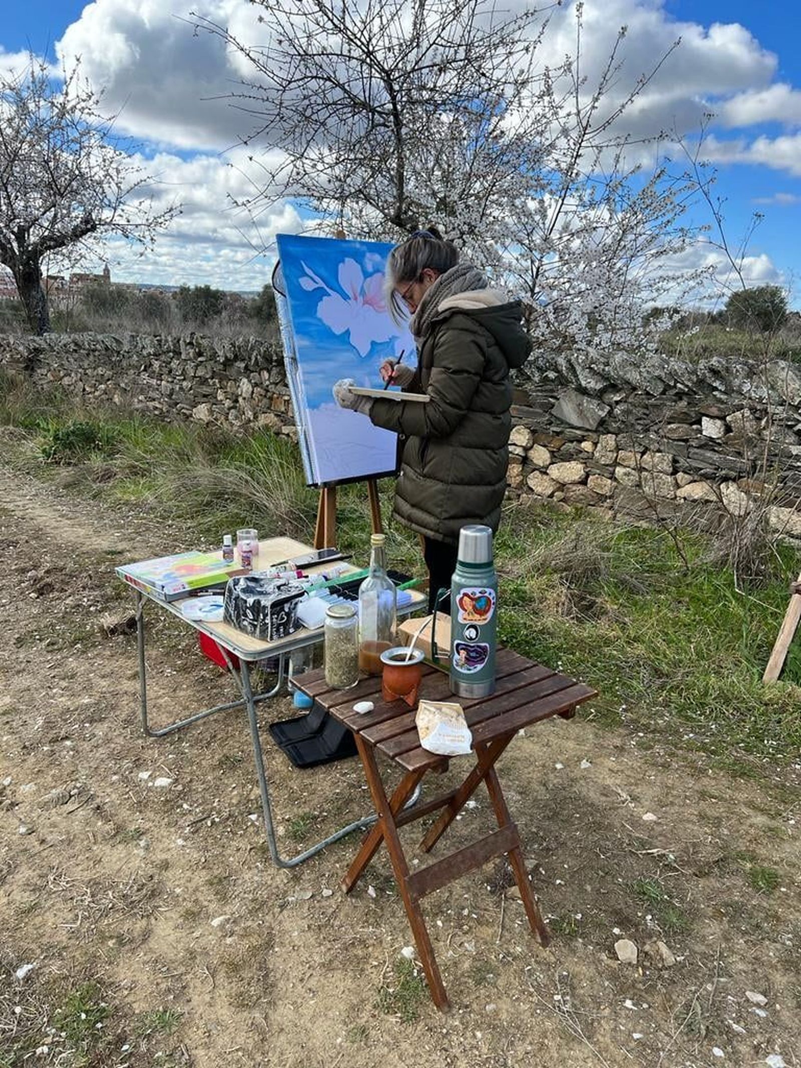 Concurso de pintura La Fregeneda. Foto Oeste Salmantino1