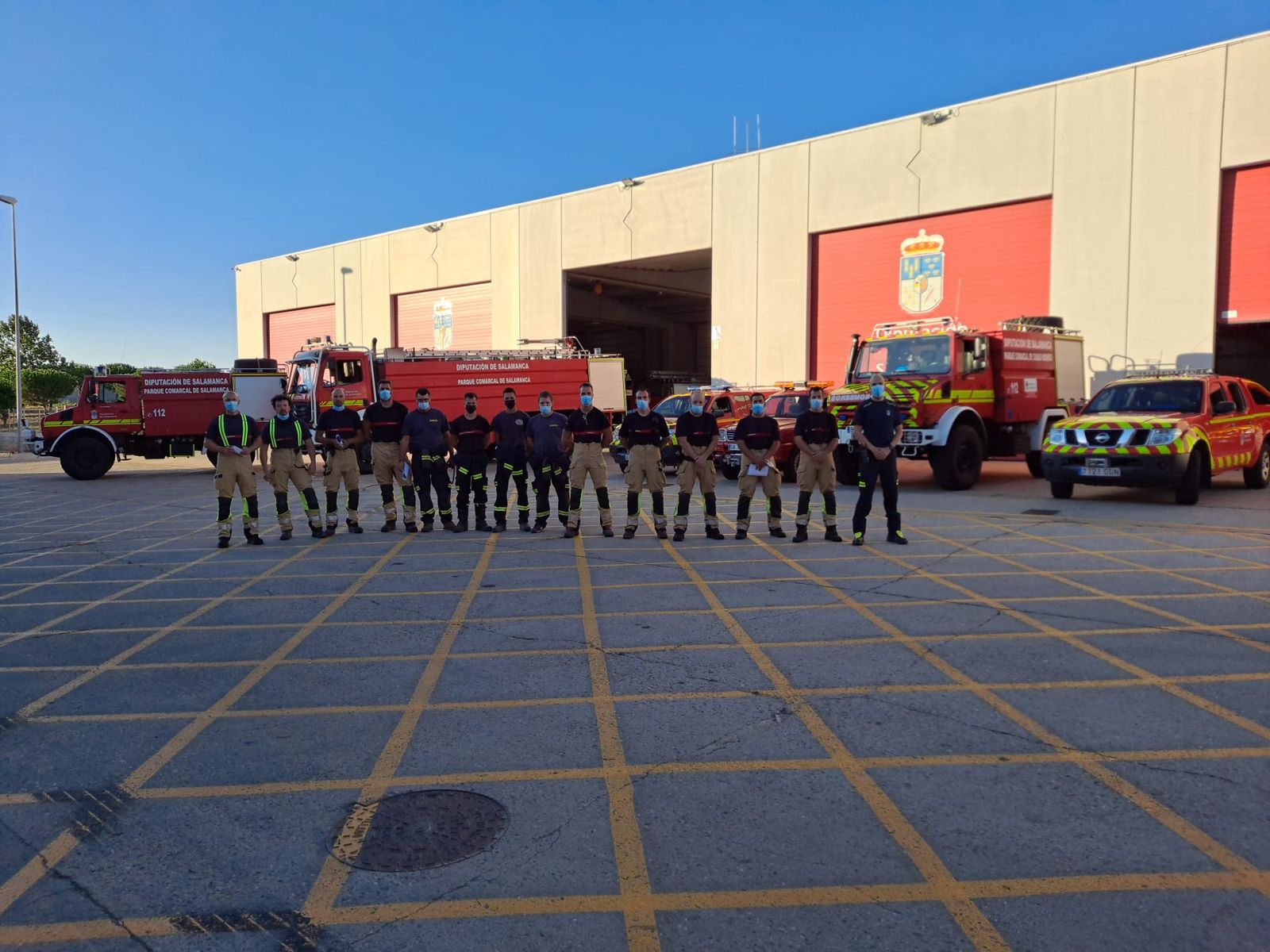 Bomberos de la Diputación de Salamanca se han desplazado a Navalacruz, Ávila