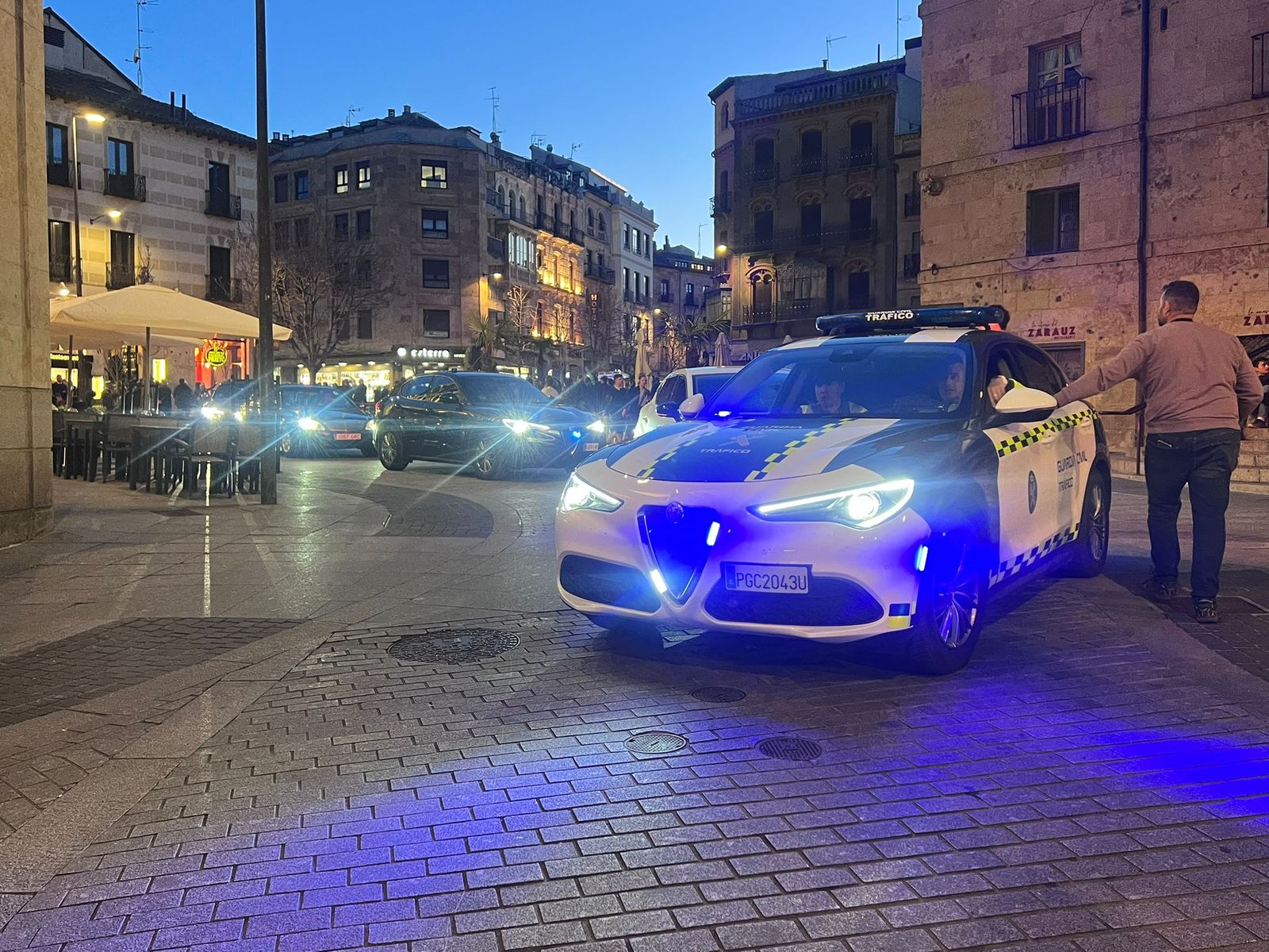 Lllegada del presidente de Italia, Sergio Mattarella, a Salamanca