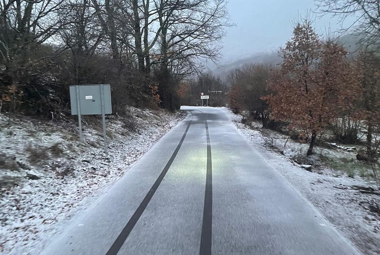 Carretera provincial de Sanabria este jueves