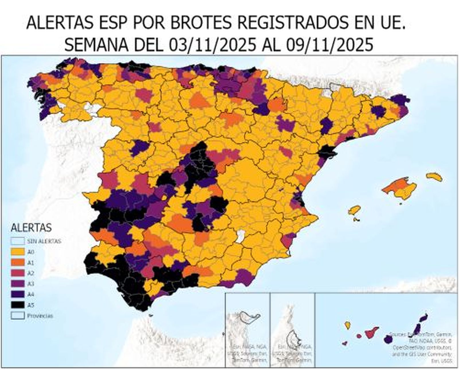 Ministerio de Agricultura, Pesca y Alimentación. Influencia Gripe Aviar en España. MAPA