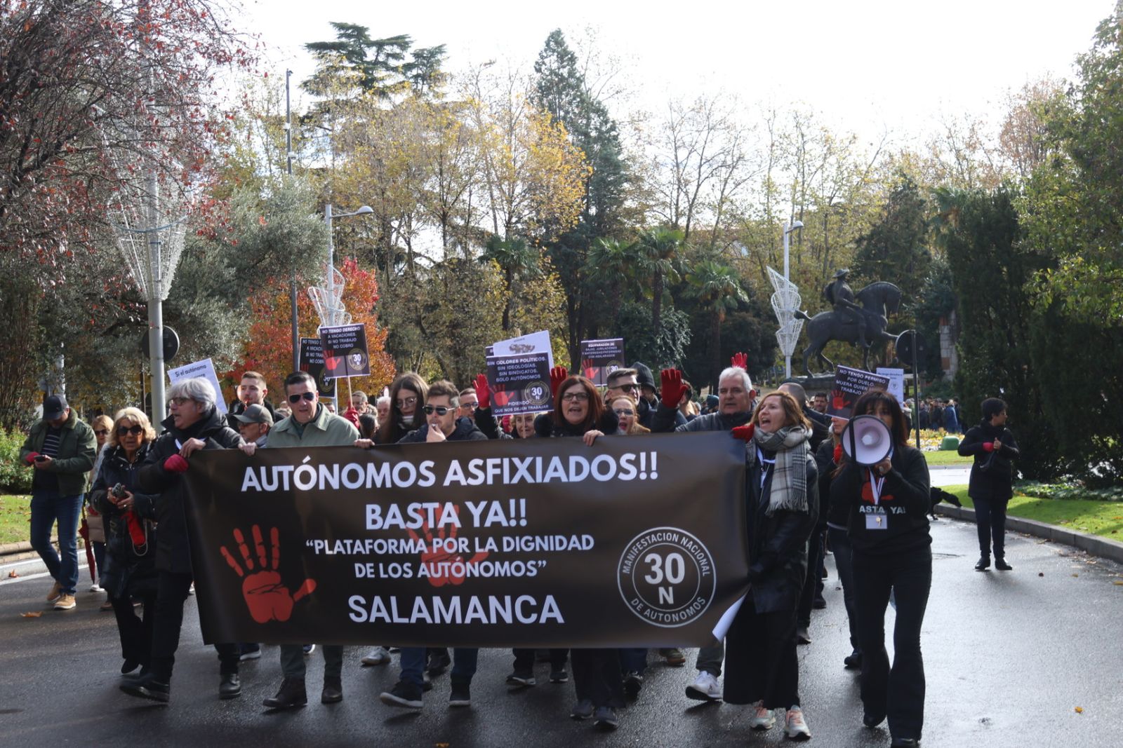 Manifestación de Autónomos por el 30N