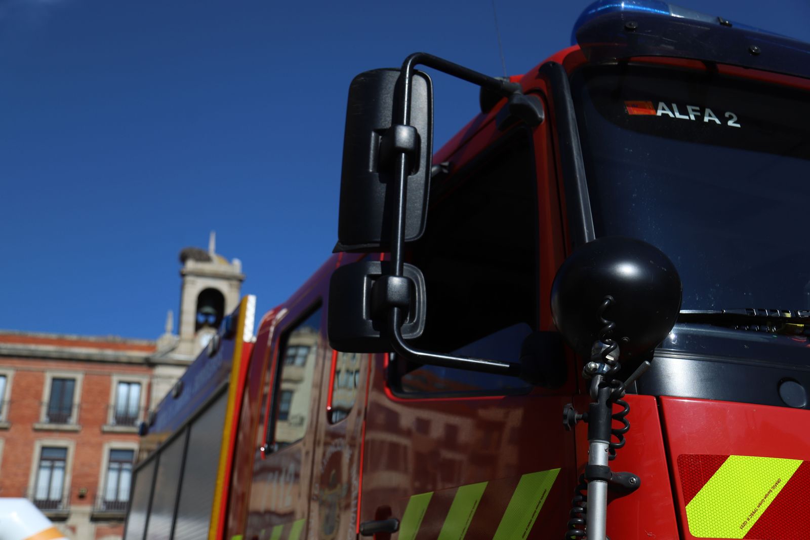 Bomberos de Zamora en la Plaza Mayor
