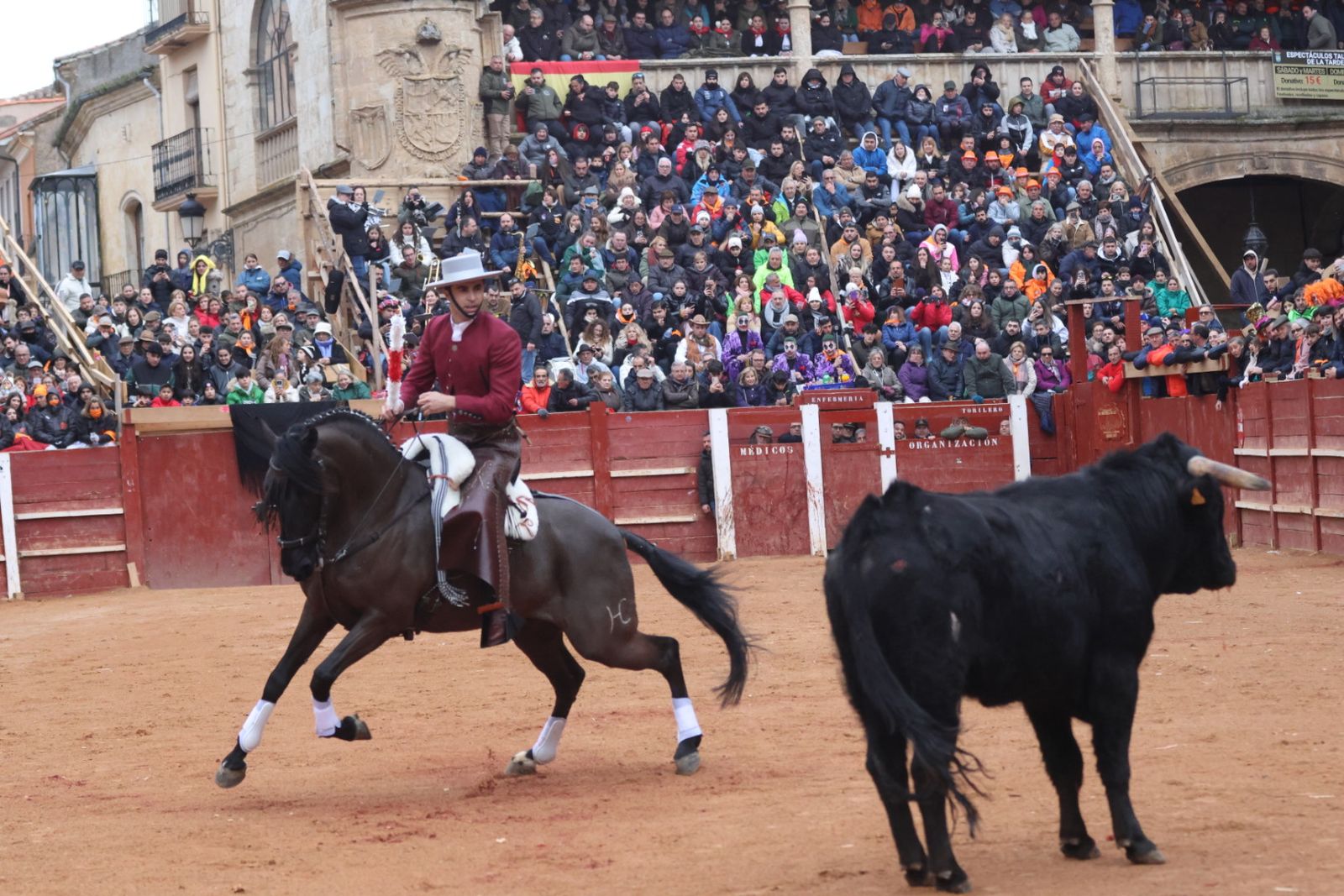 Novillada sin picadores del bolsín taurino y rejones en Ciudad Rodrigo