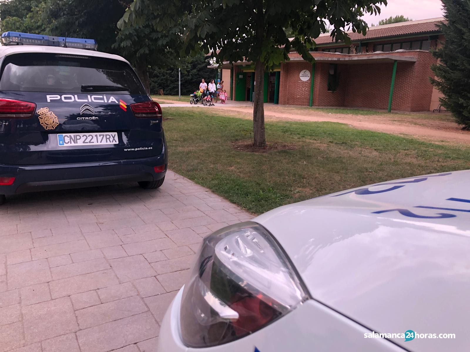 Policía Nacional en La Aldehuela. Foto de archivo