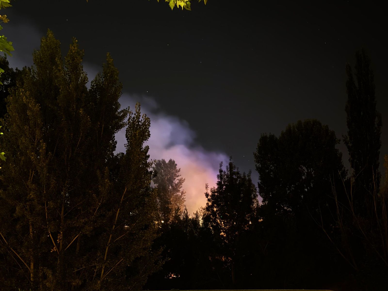 Incendio junto al río Tormes