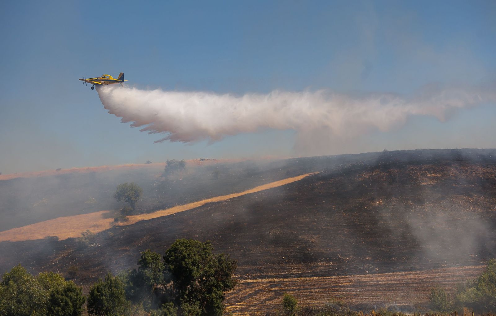Incendio forestal en Martín de Yeltes