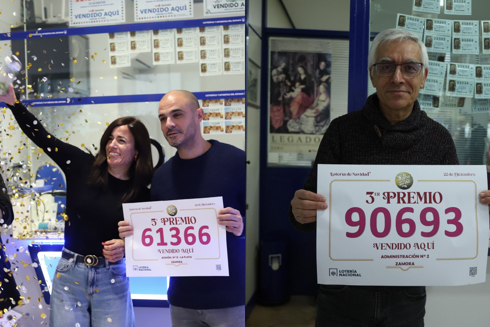 Las dos administraciones agraciadas en la capital