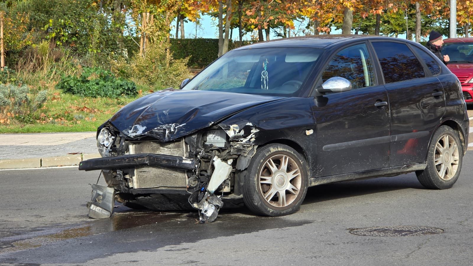 Accidente en la calle Hermanas Fidalgo Morales
