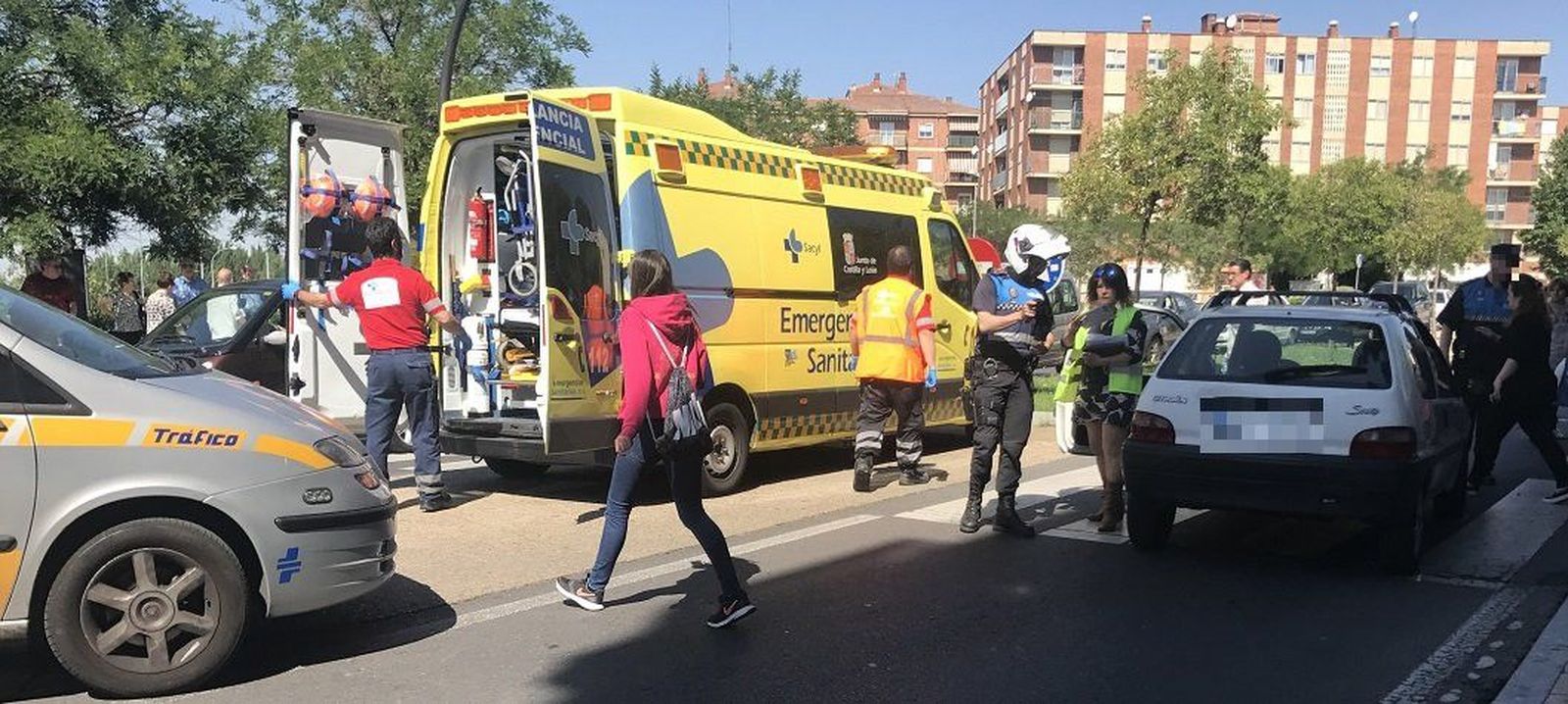 Herido grave un anciano en un atropello en la carretera de Ledesma