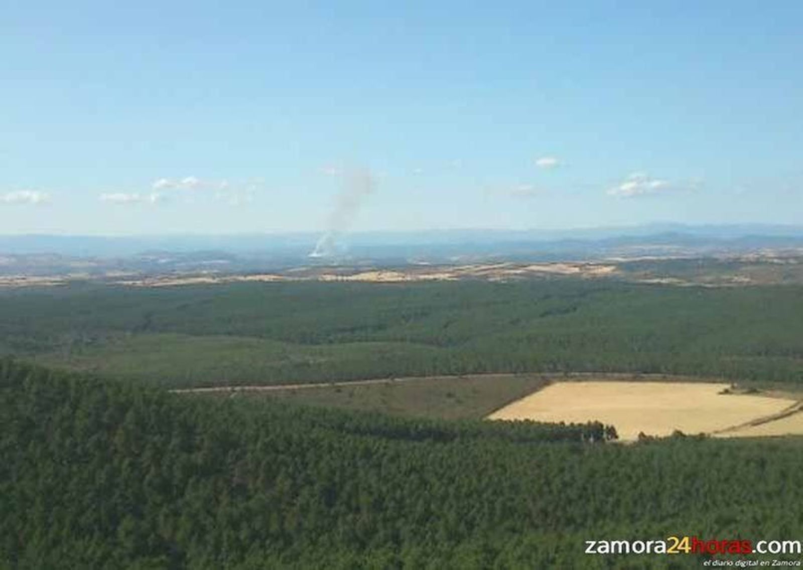 Extinguidos dos incendios forestales intencionados en Cunquilla de Vidriales y Benavente