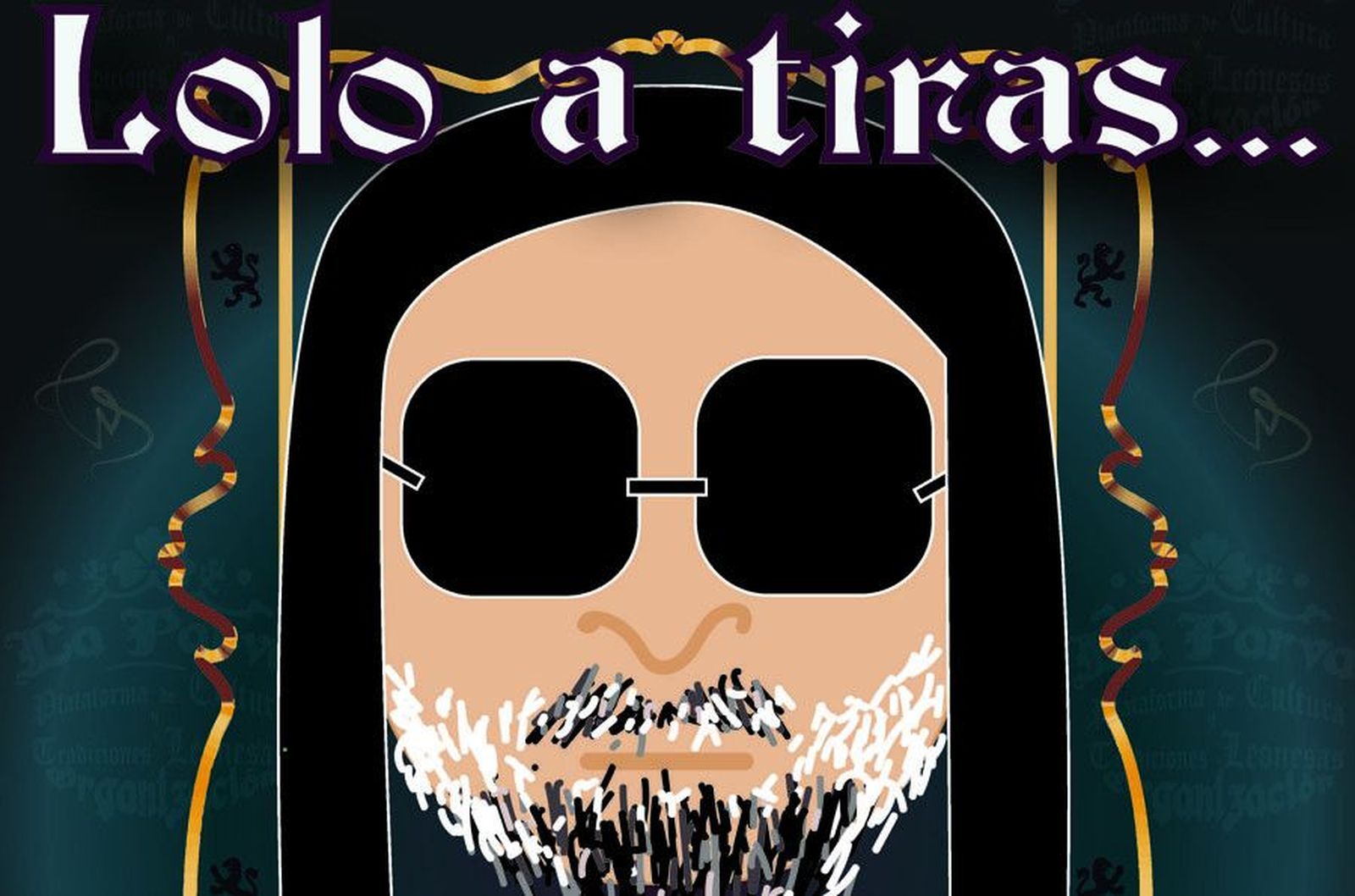 Cartel Lolo a tiras y a cuadros con colaborador