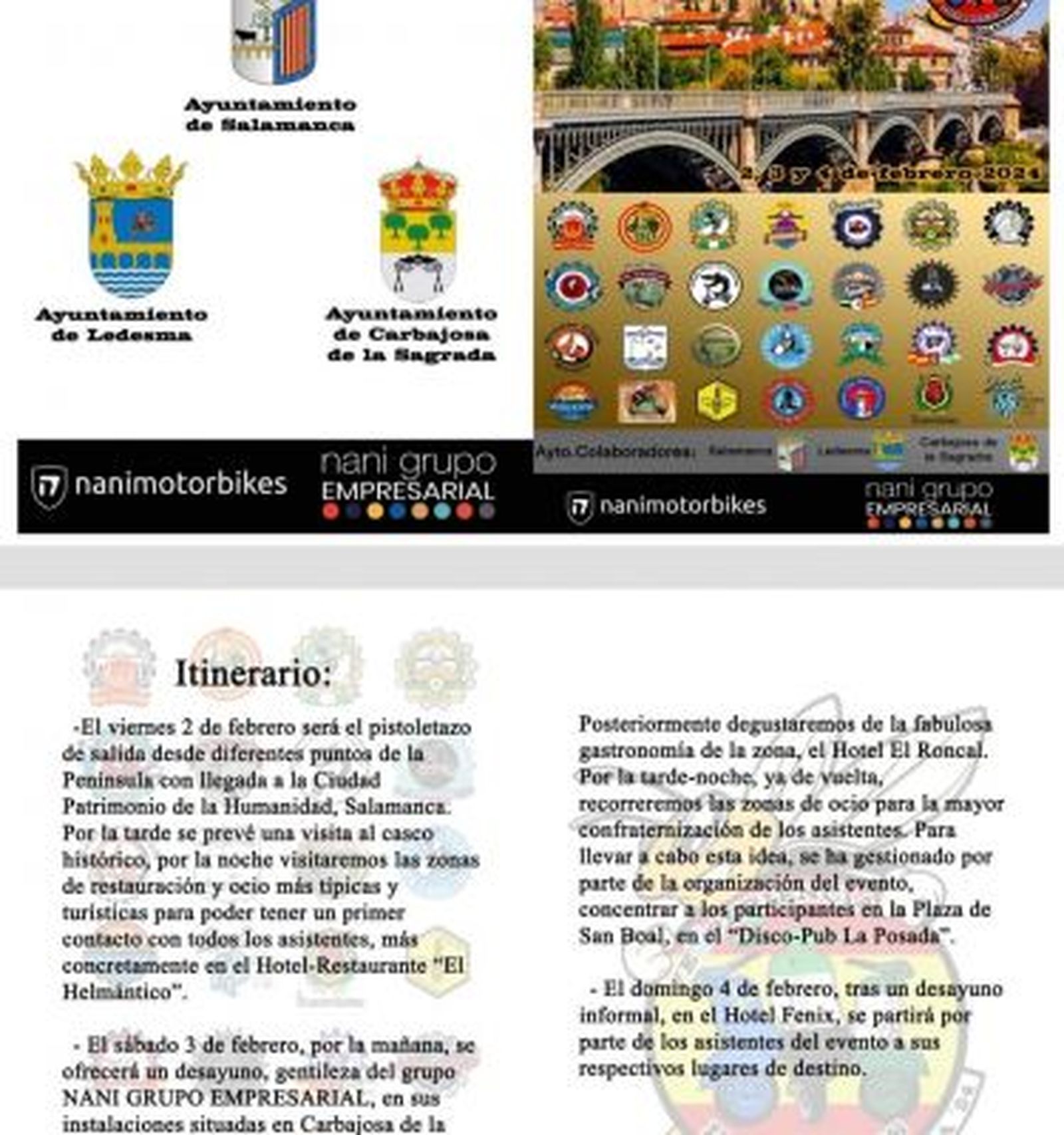 Cartel I Vexperiencia de Interclubs de Salamanca 2024