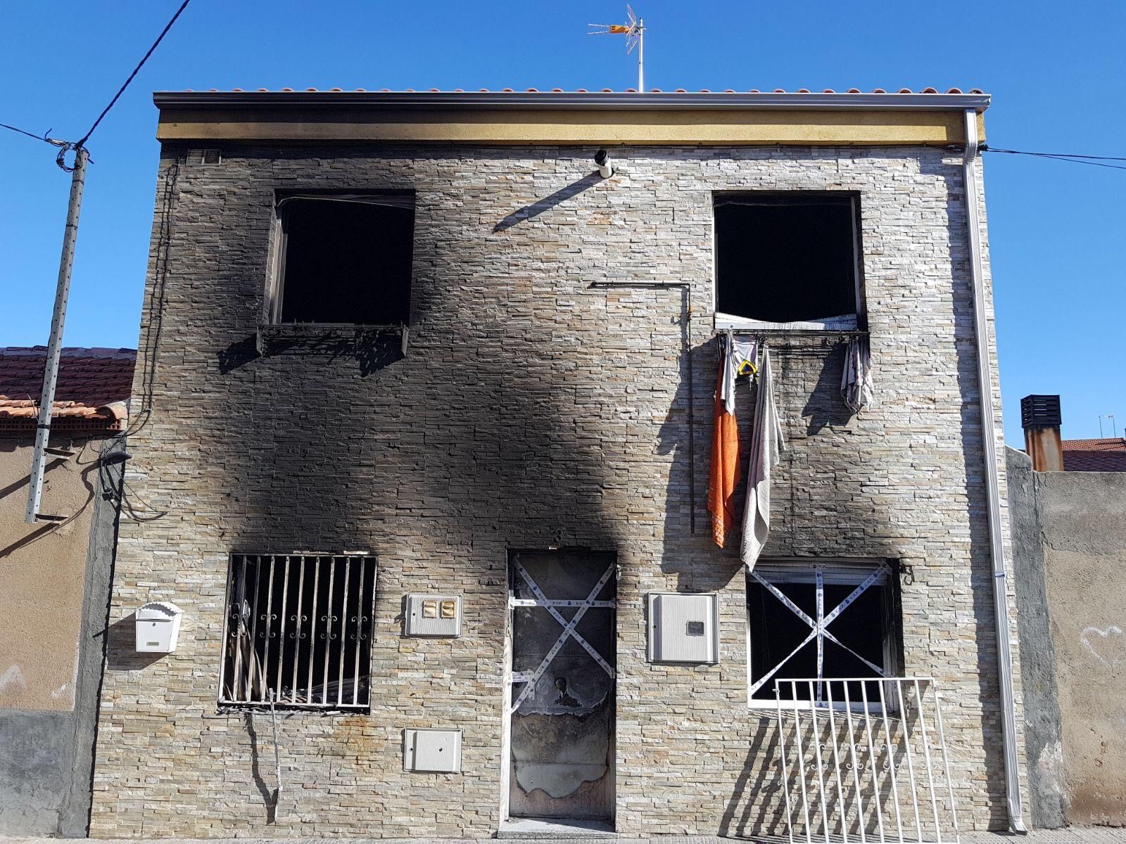 El  domicilio en el que falleció Sheila a consecuencia del incendio