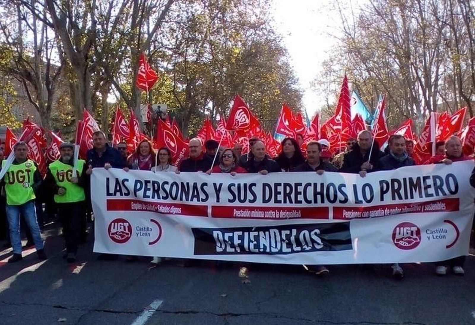 UGT Zamora se suma a las movilizaciones convocadas por UGT y CCOO en Madrid