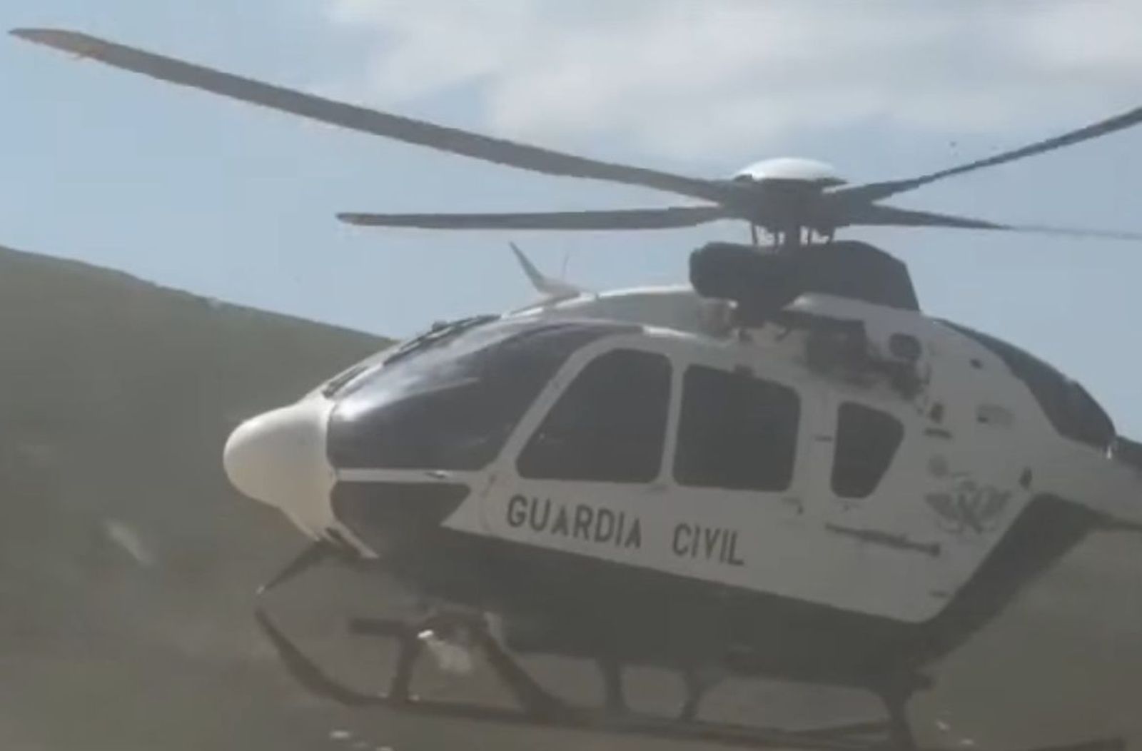 Rescate de la Guardia Civil en la sierra de Béjar