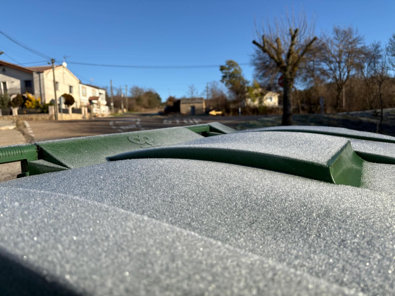 Imagen de una helada en la provincia