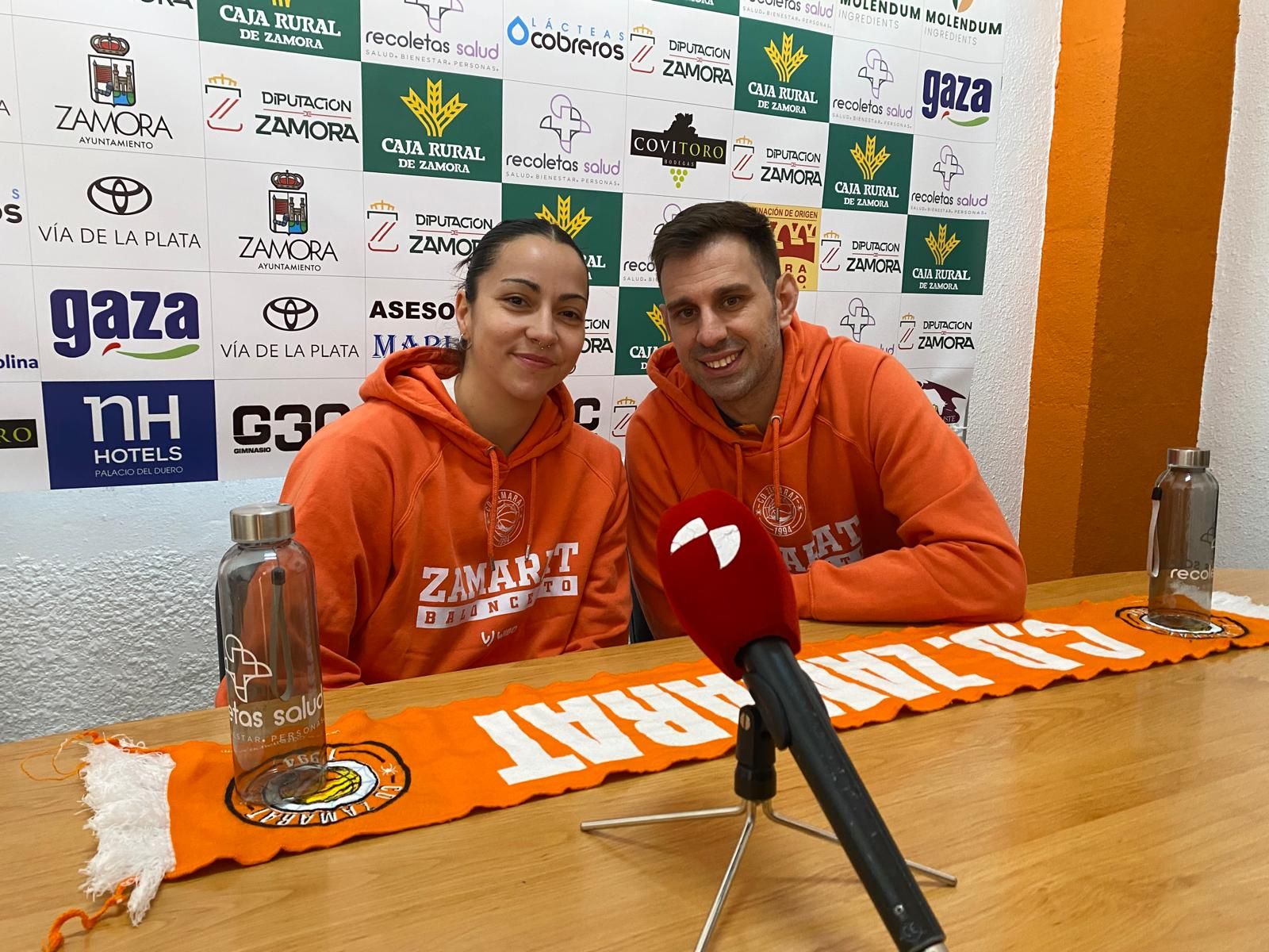 Ana Pérez y Raúl Pérez en la rueda de prensa de este jueves