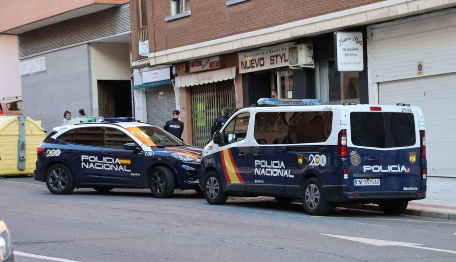 Policía Nacional en la Carretera Ledesma. Foto de archivo