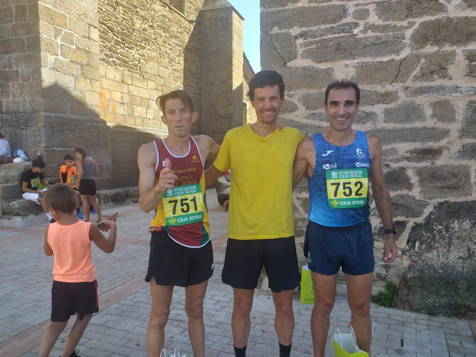 Podio masculino del Benavente Atletismo