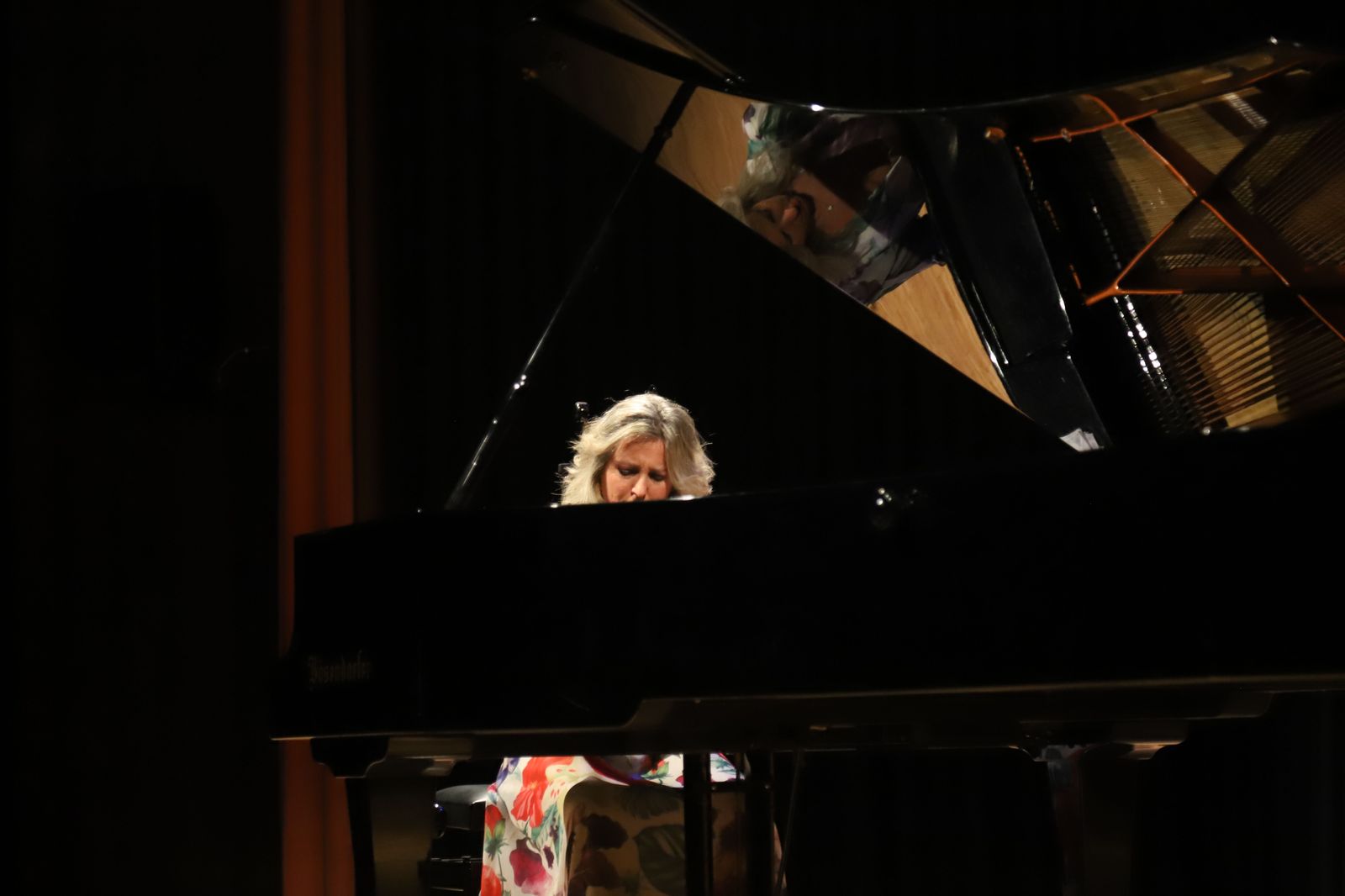 Un instante del recital