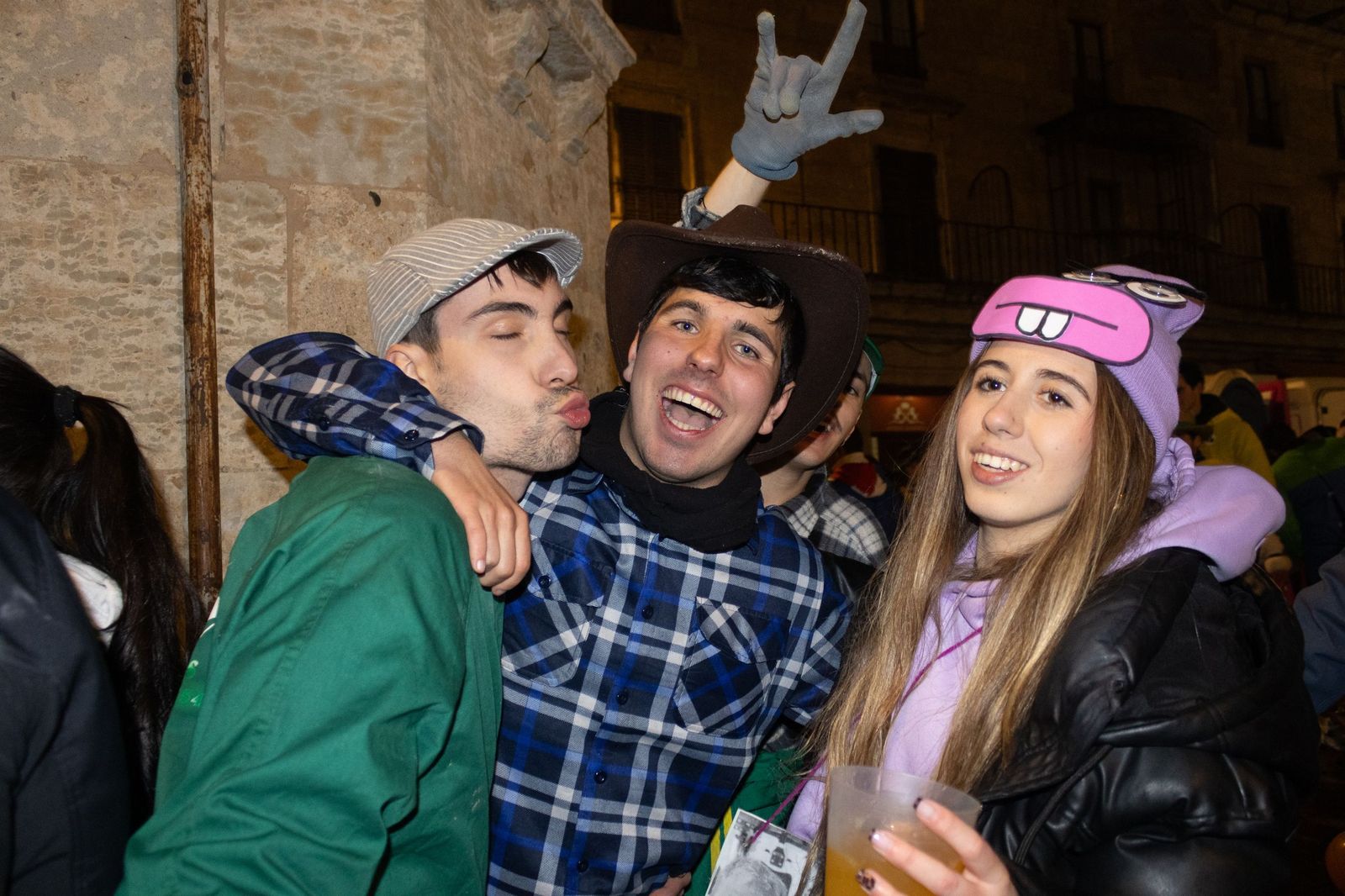 Salamanca de noche, sábado del Carnaval del Toro de Ciudad Rodrigo