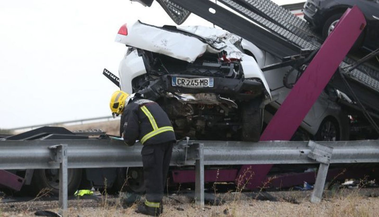 Imagen de archivo de un accidente en la A 62