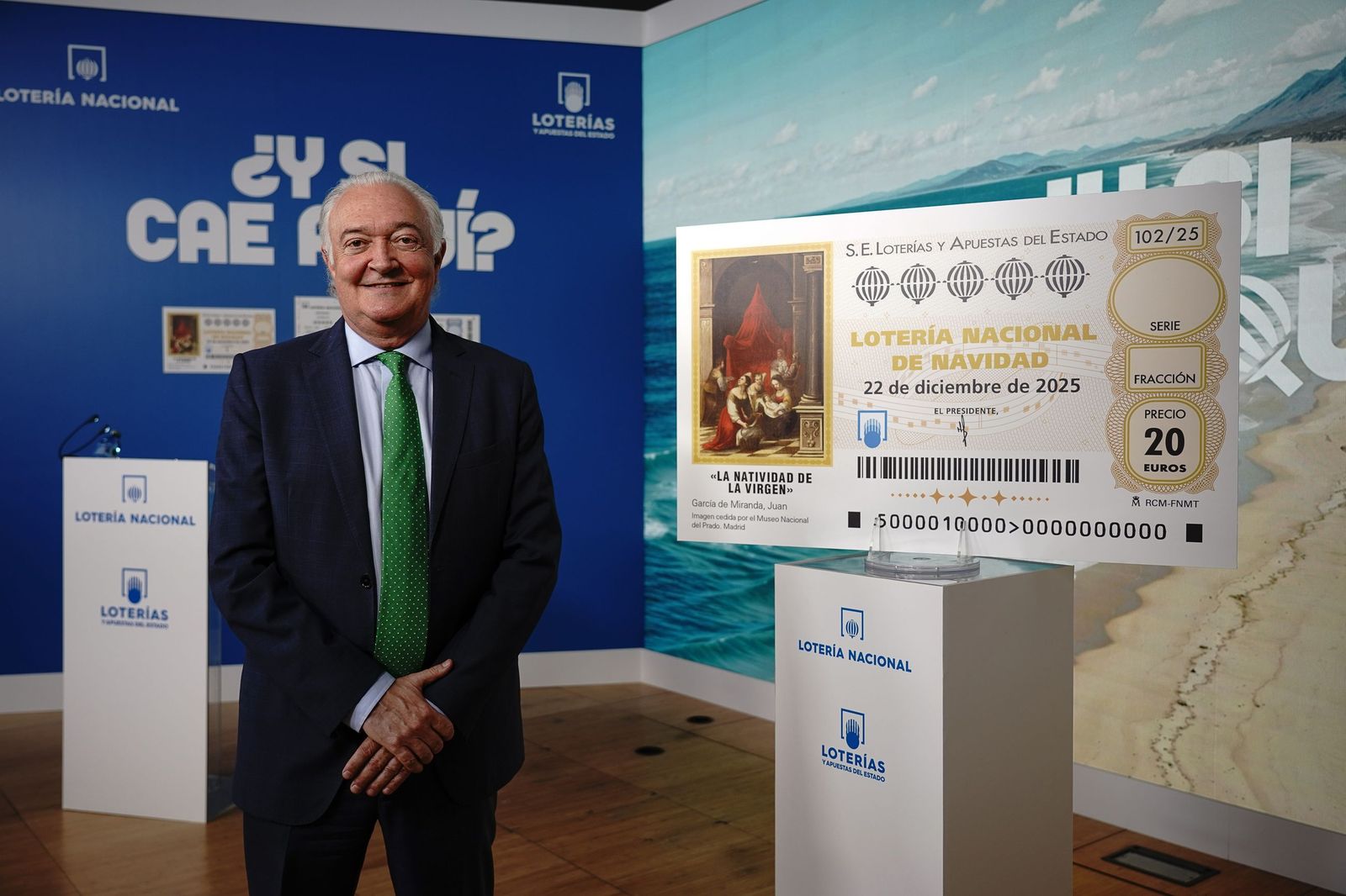 El presidente de Loterías y Apuestas del Estado, Jesús Huerta