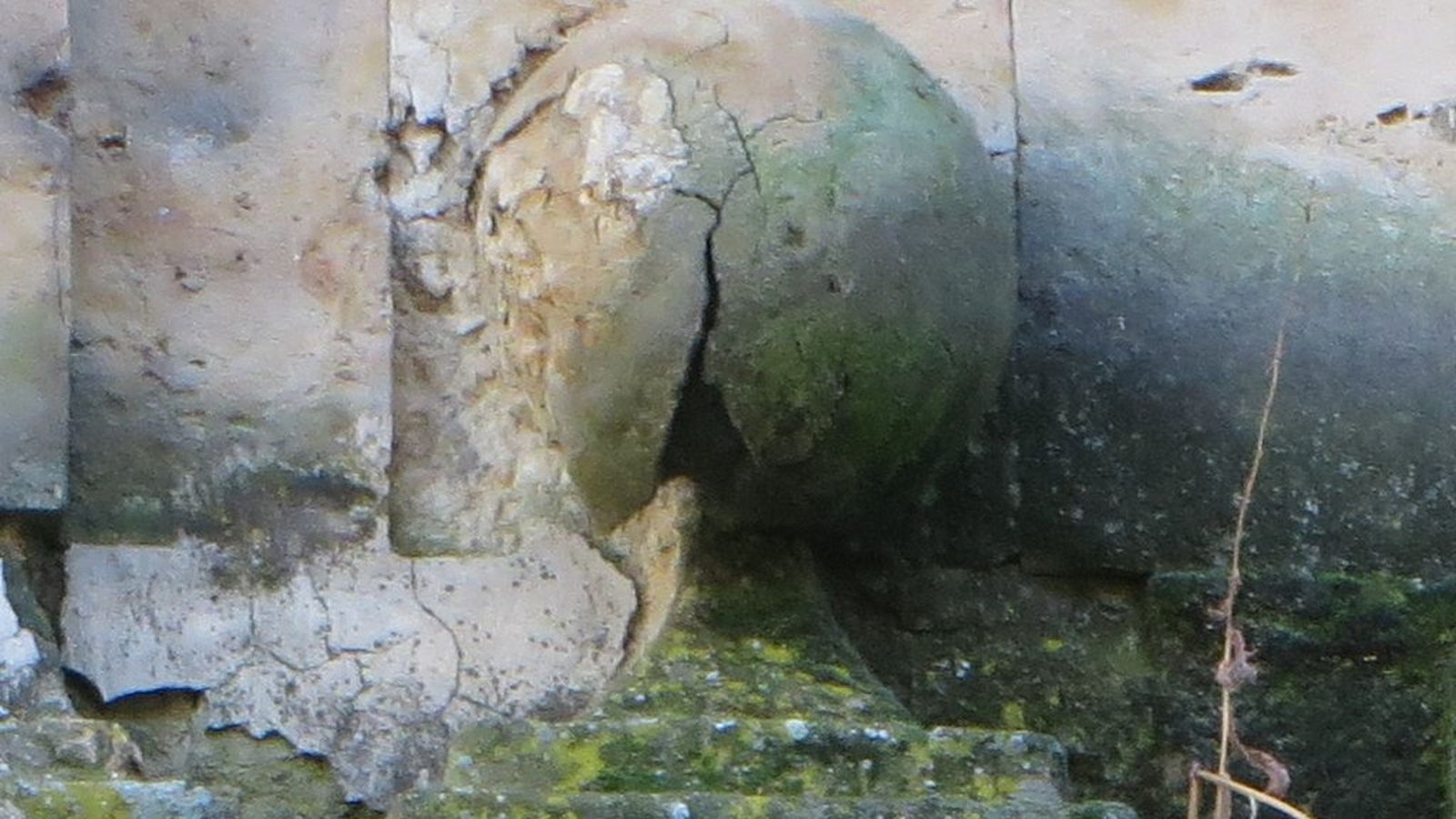Estado del convento de las Agustinas tras las lluvias