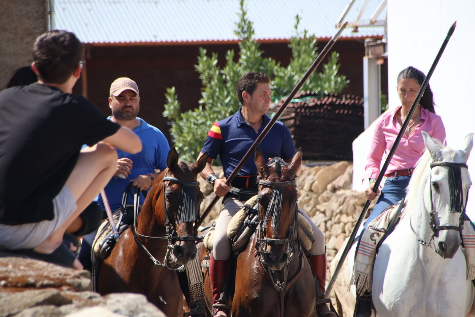 Lumbrales encierro a caballo