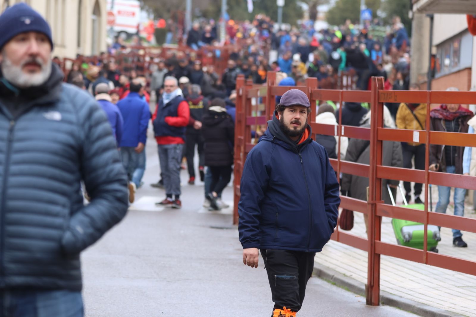 Ambiente en el encierro a caballo de Ciudad Rodrigo