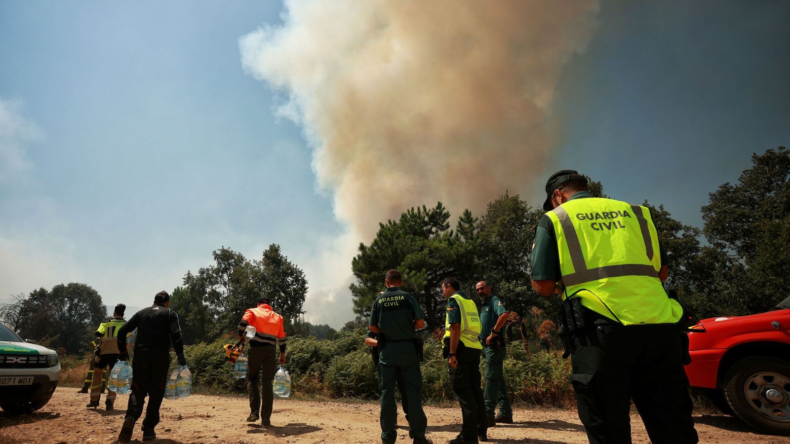 Confinada preventivamente la población de la Alberca por el Incendio de Índice de Gravedad 2