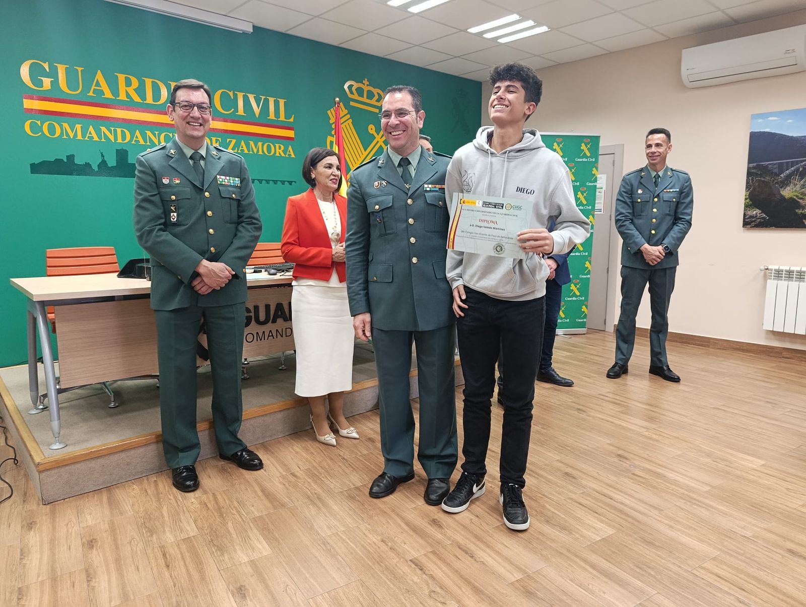 GALERÍA | Entrega de diplomas a los clasificados de Zamora en la Ciberliga de la Guardia Civil