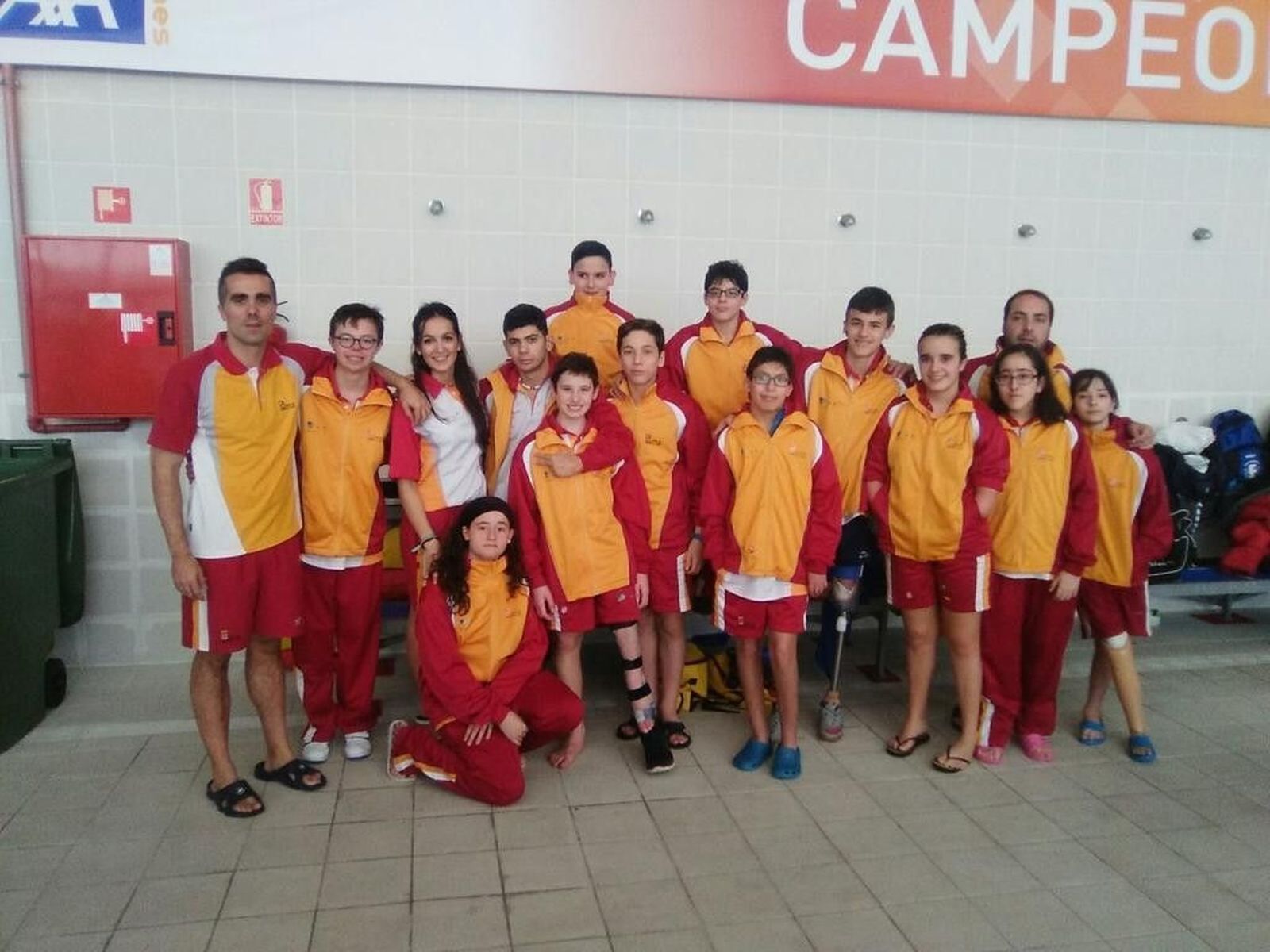 La selección de Castilla y León Promesa, subcampeona de España en la piscina