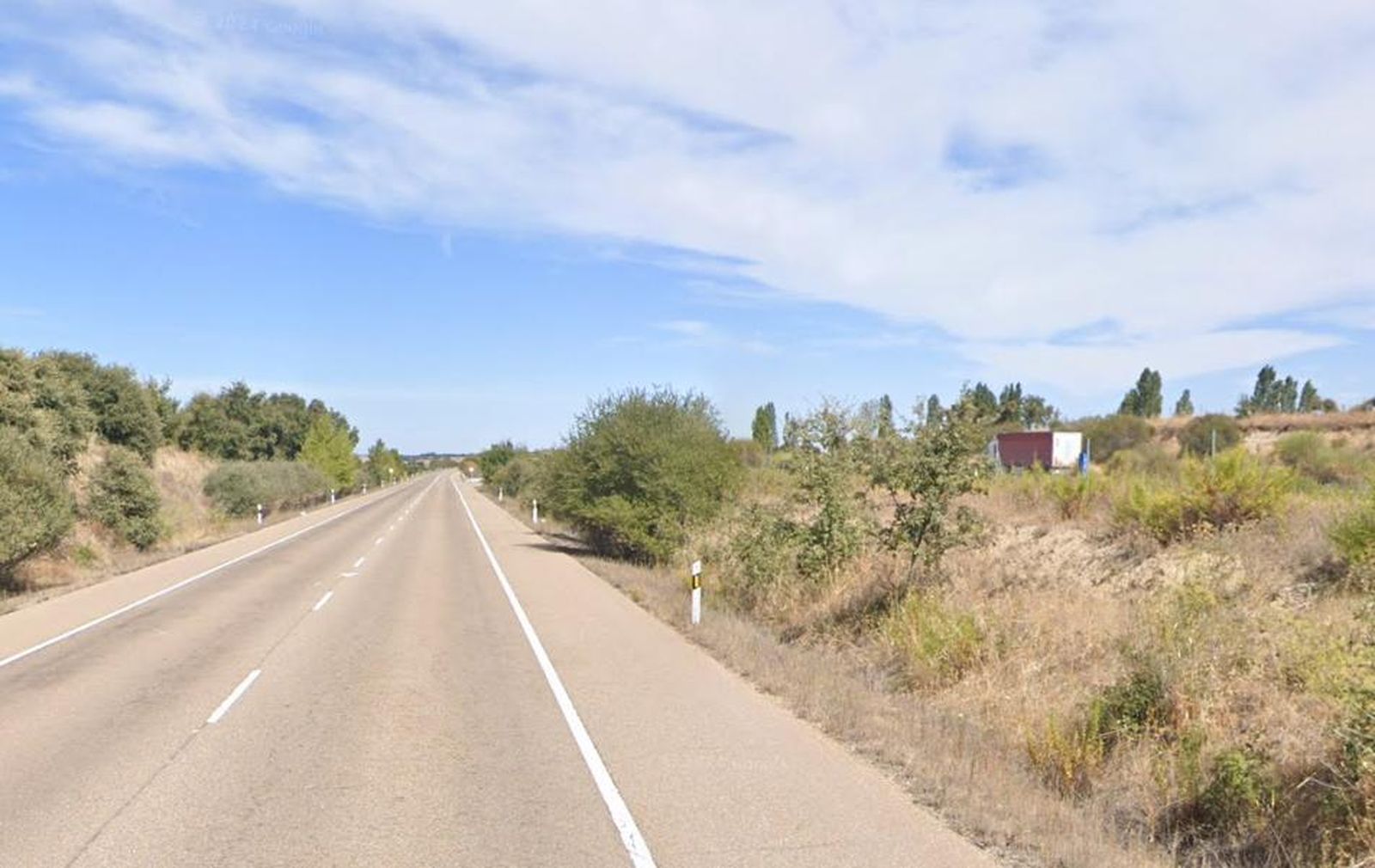 Archivo: Carretera N 620, Martín de Yeltes, Salamanca. Foto Google Maps