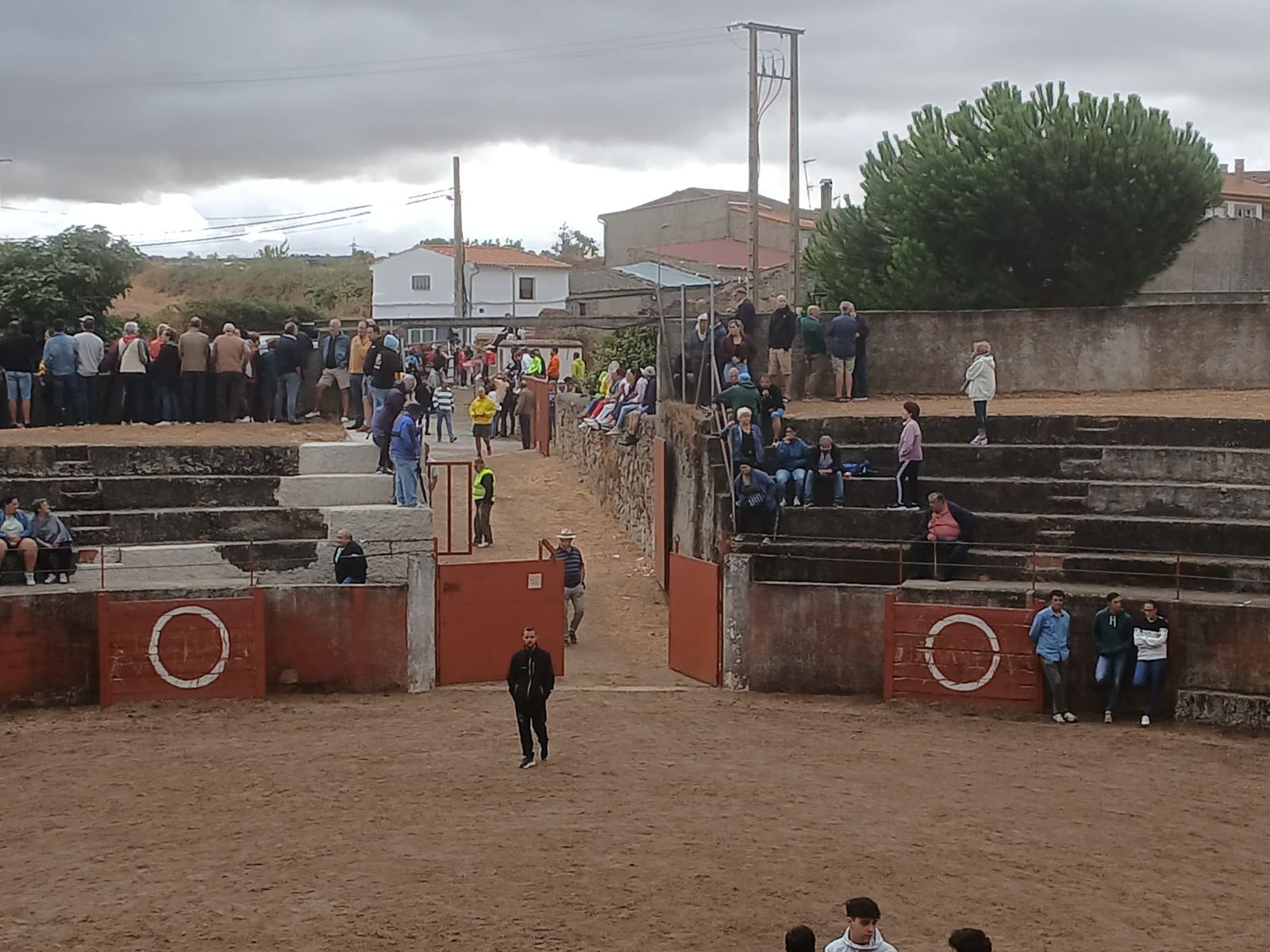 Segundo encierro con novillos de Valdeflores en Pereña de la Ribera