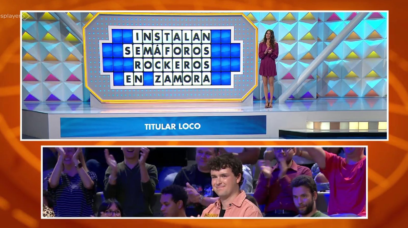 El panel de 'La Ruleta' en la que mencionan a Zamora