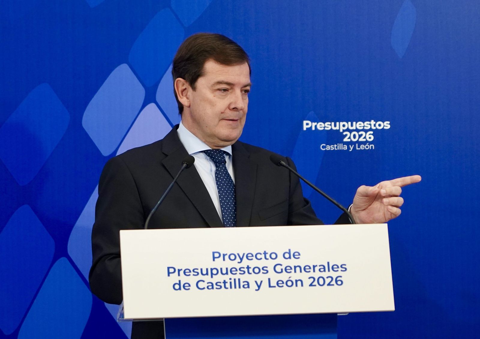 El presidente de la Junta de Castilla y León, Alfonso Fernández Mañueco