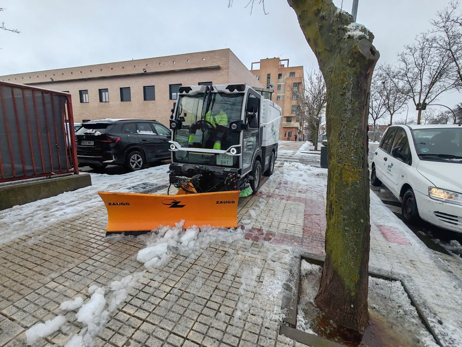 Dispositivo para actuar frente a la nieve del Ayuntamiento de Salamanca