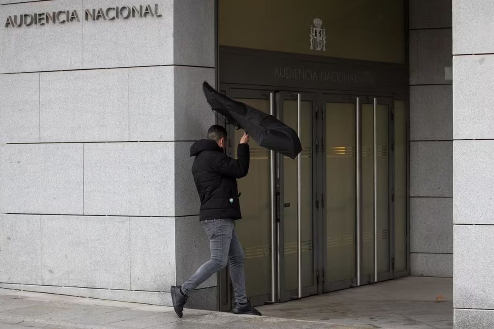 Manuel Blanco llegando a la Audiencia Nacional