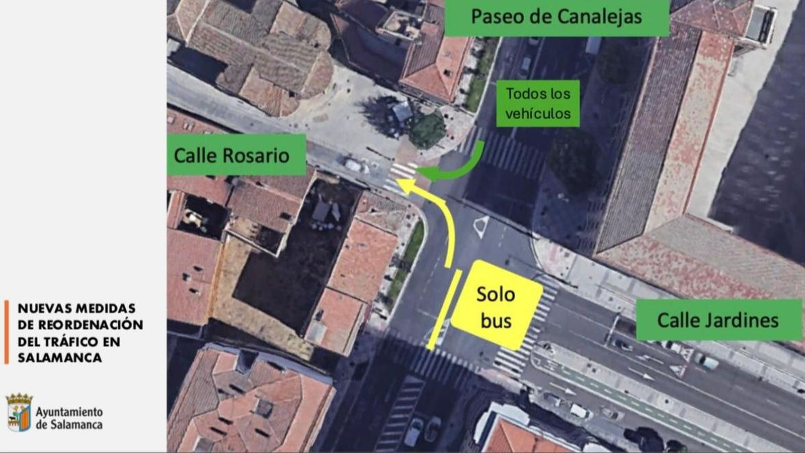 El Ayuntamiento llevará a cabo una reordenación del tráfico en varias calles de Salamanca