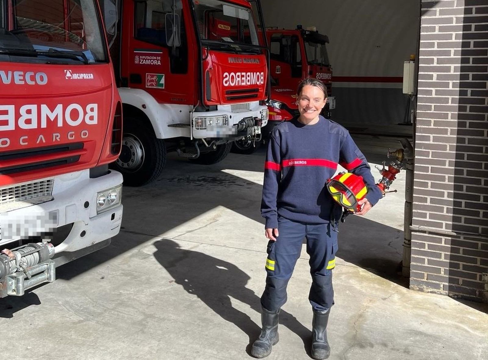 Sara García Inclán, bombera del Consorcio Provincial de Zamora.