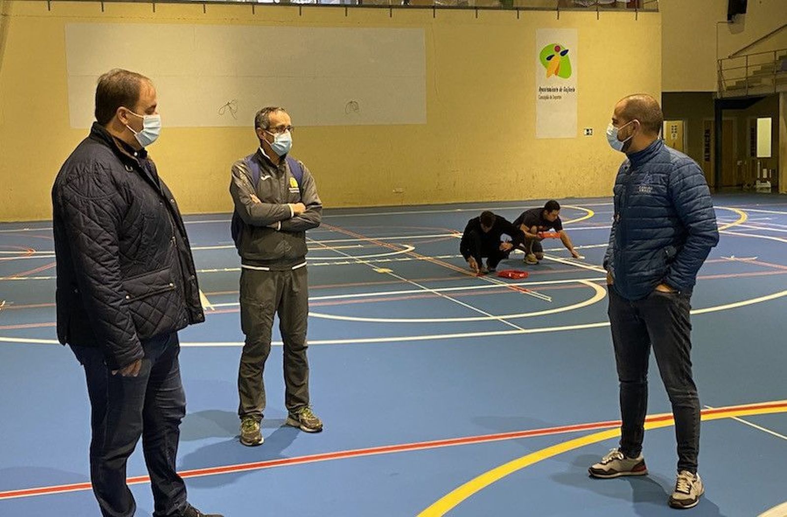 El alcalde, Roberto Martín, junto al concejal de Deportes, Carlos Arasa 1