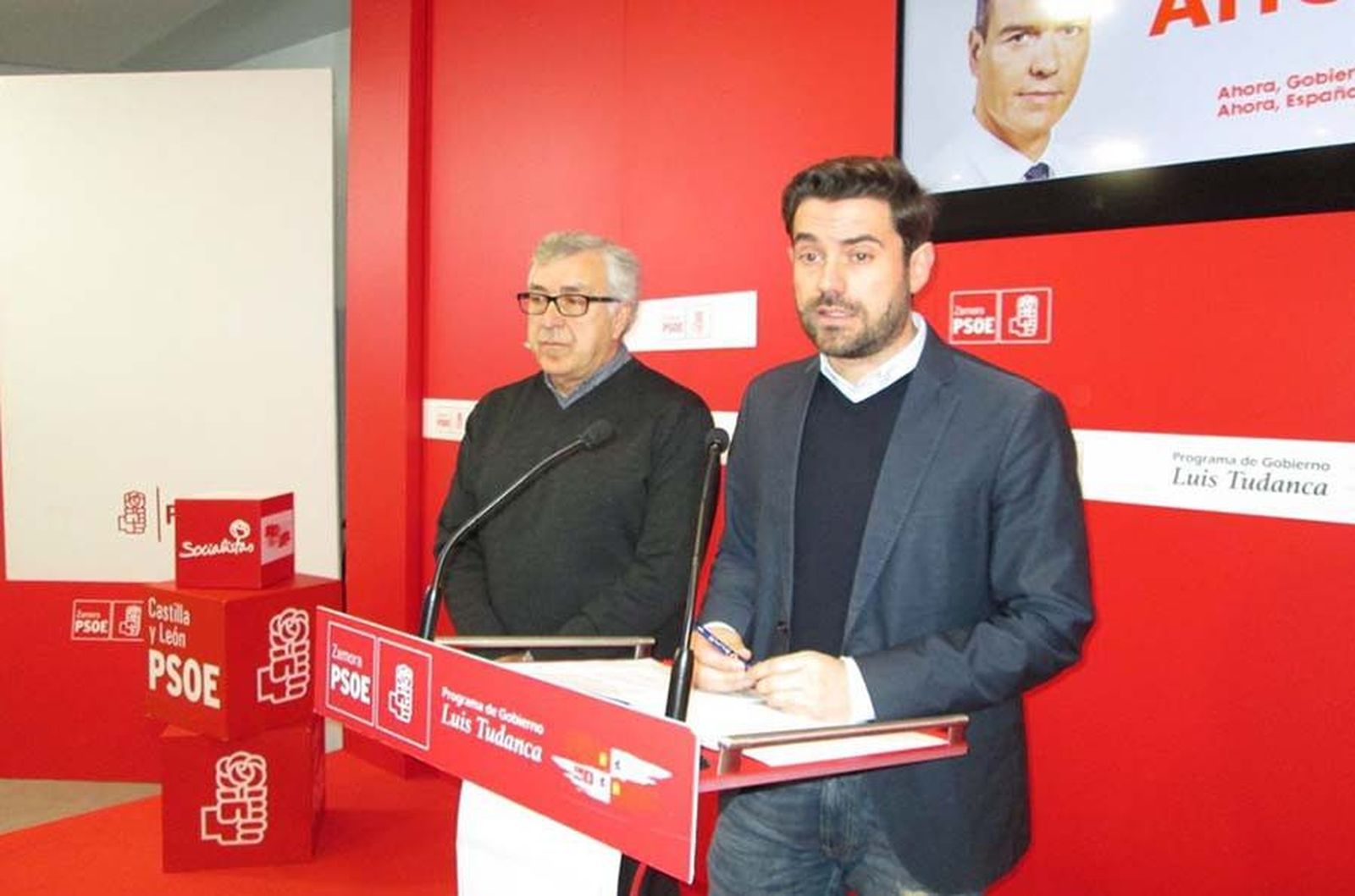 PSOE Zamora. Antidio Fagúndez y José Fernández
