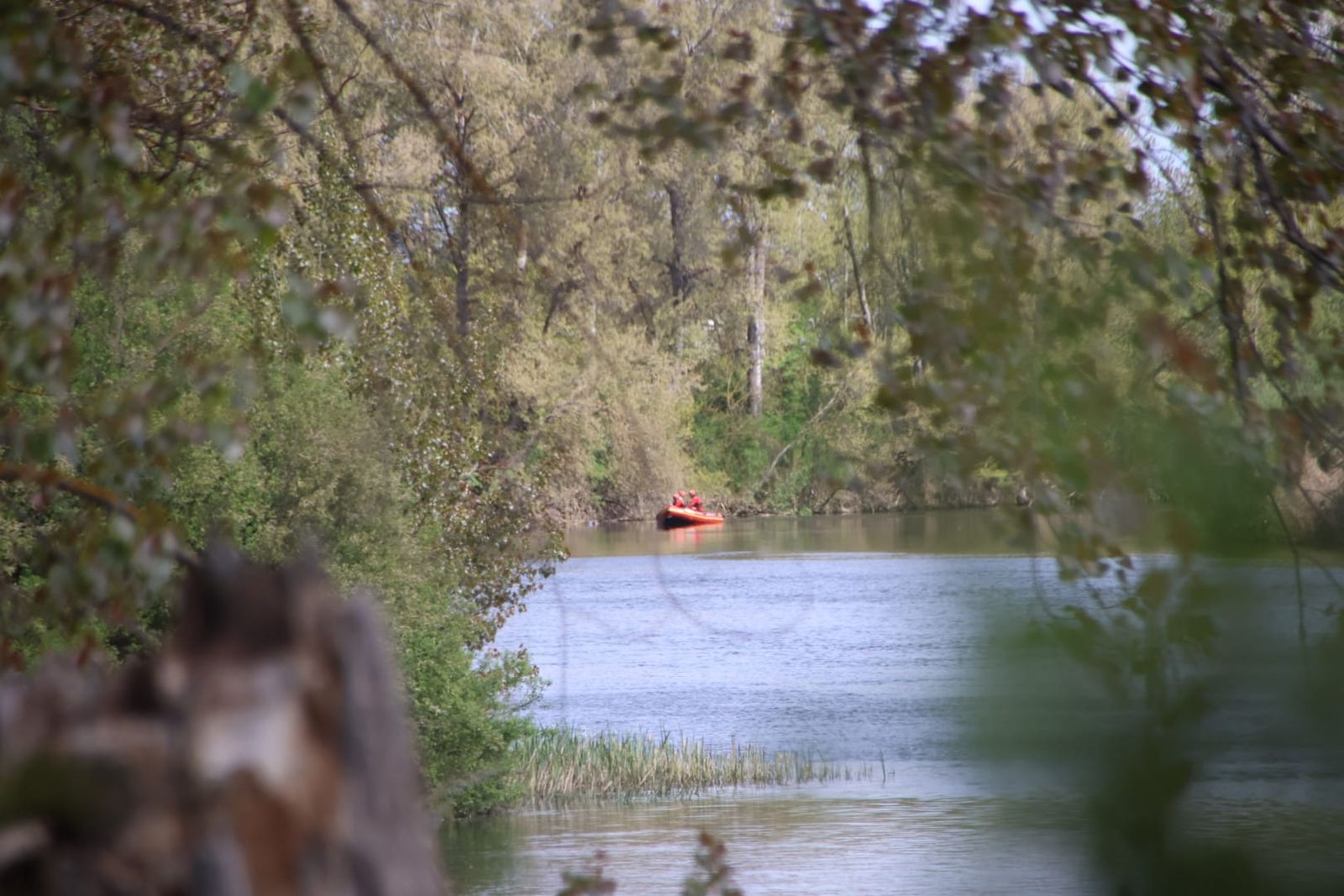Rescate del cuerpo sin vida en el río Tormes a su paso por Villamayor