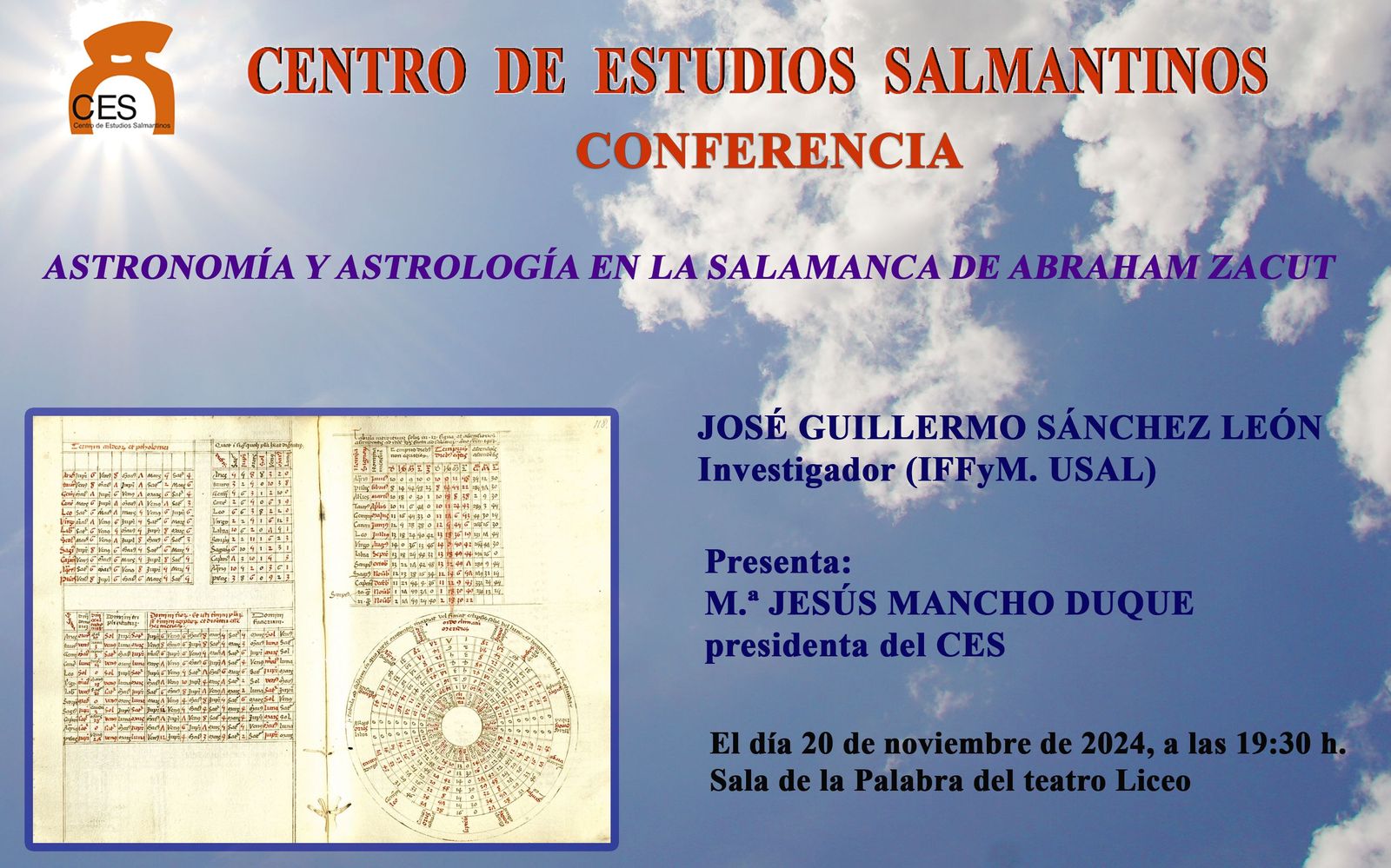 Conferencia CES sobre astronomía